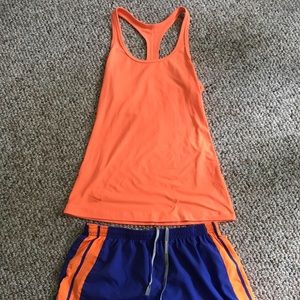 Nike Dry-fit tank top and running shorts